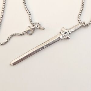 Xrocklove Mulan 925 Stamped Sterling Find Your Inner Warrior Sword Pendant